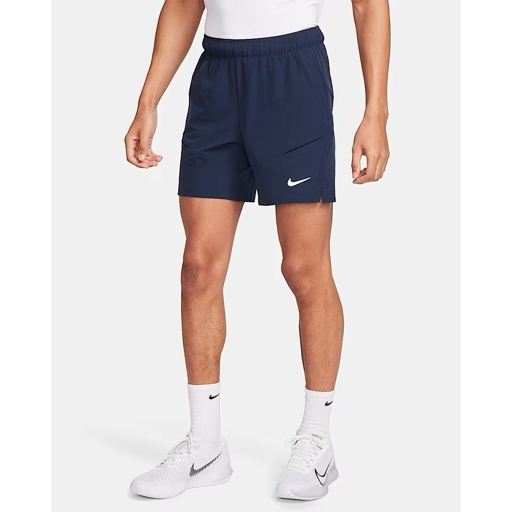 NIKE Court Advantage Dri-Fit 7" Tennis Shorts Blue Mens 2XL *NEW* FD5336-451
